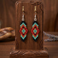 Soul Feather Earrings  Red