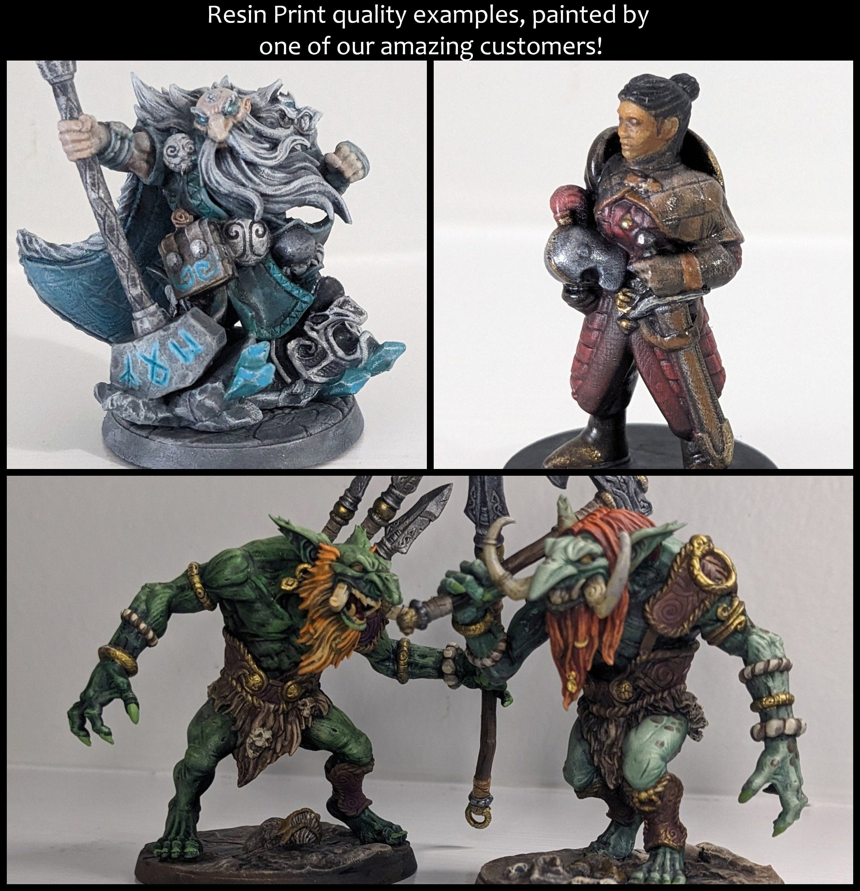 Centaurs | DnD Miniature, Premium Resin, Durable and Tough for your TTRPG and Wargaming! 32mm, 28mm, Male, Female, Plains, Horse, Centaur