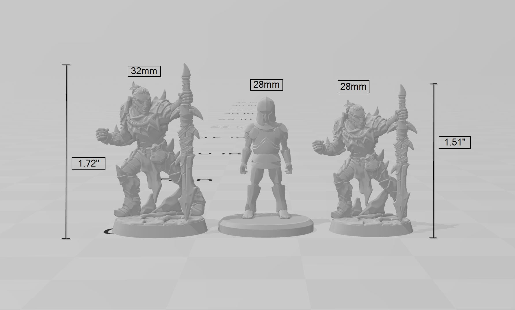 Scourgeland Survivor A dnd mini - Dungeons and Dragons | Male | Fighter | Barbarian | Human 5e Fantasy  Pathfinder 2e 5e Tabletop | Mini RPG