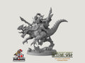 Mounted Khaladas Soulsplitter  DnD mini - Dungeons and Dragons | Male | Fighter | Rogue | Elf Drow DnD 5e Fantasy Pathfinder 2e 5e Tabletop