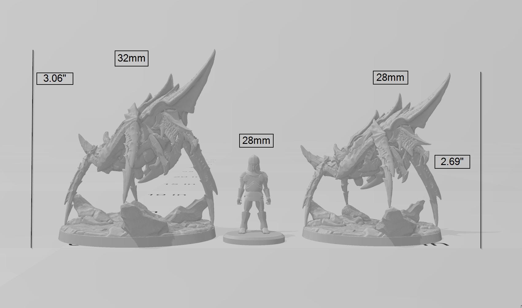 Battle-Prawn Zeek - Dungeons and Dragons | Monster | Desert | Sand | Chitin 5e Fantasy  Pathfinder 2e 5e Tabletop Mini RPG