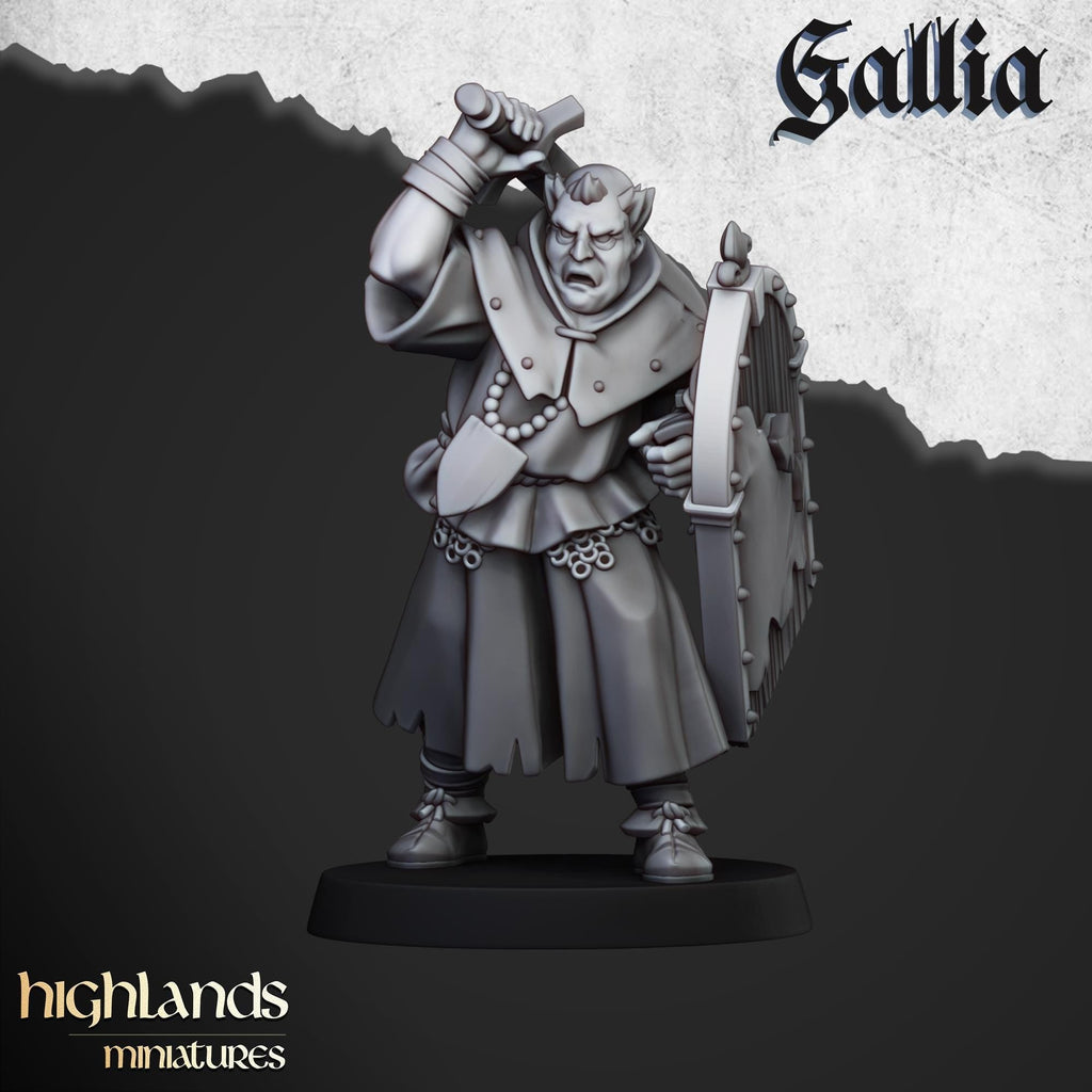 Grail Pilgrims Miniature Set - 28/32mm Scale Premium Resin Models for Wargaming and ttRPG, DnD, Human, Gallia, Durable, High Quality, Grail
