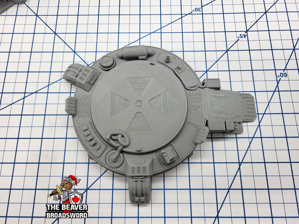 Scifi Landing Pad Set - EC3D , Infinity, Legion, Cyberpunk, Starfinder, tabletop terrain, Sci-fi Scenery, Wargaming, Vehicle, Space, hangar
