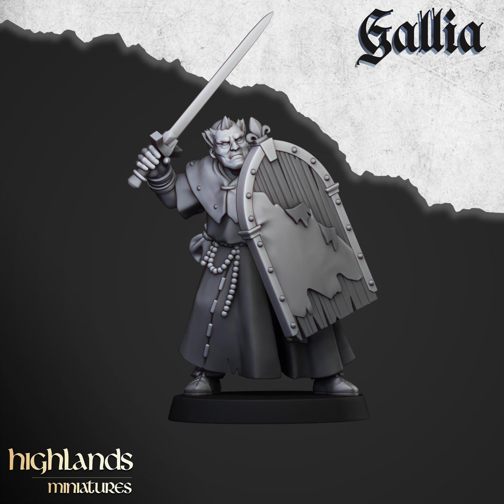 Grail Pilgrims Miniature Set - 28/32mm Scale Premium Resin Models for Wargaming and ttRPG, DnD, Human, Gallia, Durable, High Quality, Grail