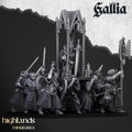 Grail Pilgrims Miniature Set - 28/32mm Scale Premium Resin Models for Wargaming and ttRPG, DnD, Human, Gallia, Durable, High Quality, Grail