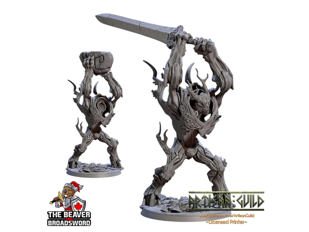 Barkwraith Primordial B, Ent, Monster, Fey, Dryad, DnD, Elven- High Quality Resin Printed 28mm 32mm Tabletop Miniature, Tough Figurine