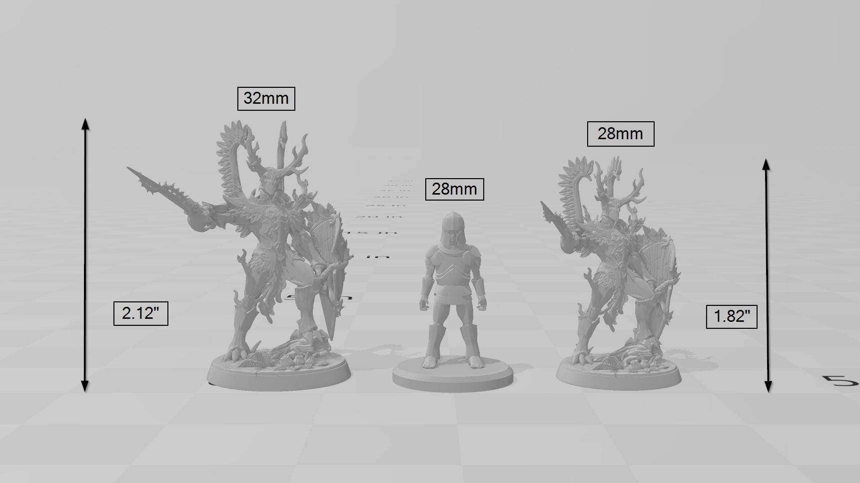 The Green Knight Spriggan DnD Mini, Fey, Monster Fairy Dryad, Elven- High Quality Resin Printed 28mm 32mm Tabletop Miniature, Tough Figurine