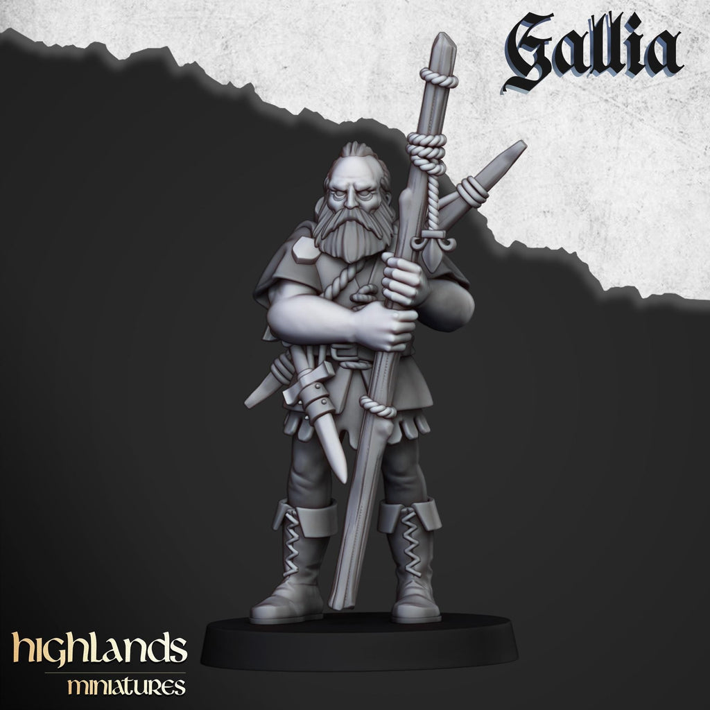 Sherwood Archers - 28/32mm Scale Premium Resin Models for Wargaming and ttRPG, DnD, Human, Gallia, Durable, High Quality, Archer Unit, Hero