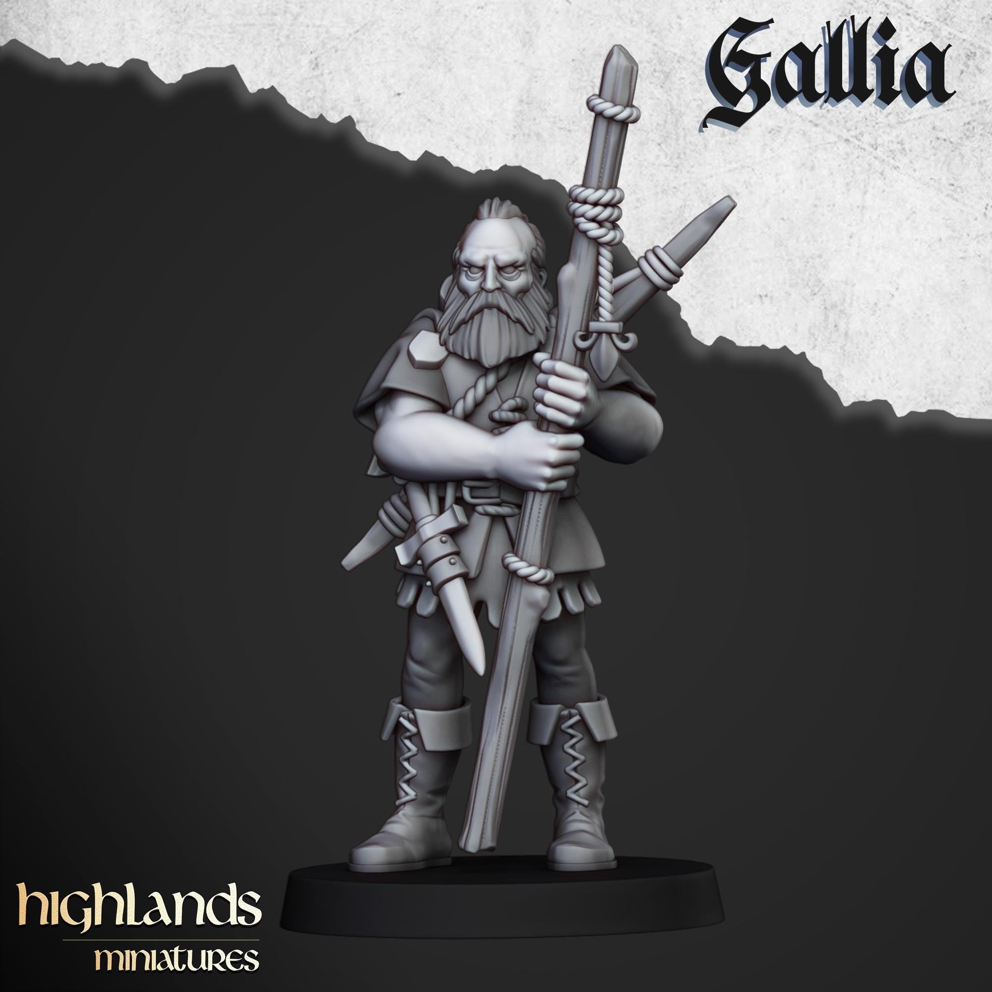 Sherwood Archers - 28/32mm Scale Premium Resin Models for Wargaming and ttRPG, DnD, Human, Gallia, Durable, High Quality, Archer Unit, Hero