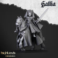 Mounted Gallia Damsel mini - 28/32mm Scale Premium Resin Models for Wargaming and ttRPG, DnD, Human, Gallia, Durable, High Quality