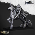 Lady of Gallia mini - 28/32mm Scale Premium Resin Models for Wargaming and ttRPG, DnD, Human, Gallia, Durable, High Quality, Sorceress