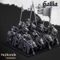 Young Knights of Gallia mini set - 28/32mm Scale Premium Resin Models for Wargaming and RPG, DnD, Human, Gallia Durable High Quality Cavalry