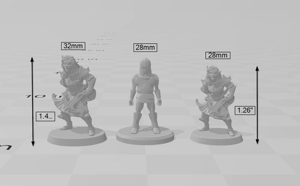Dark Elf 1 | DnD Miniature, Premium Resin, Durable and Tough for your TTRPG and Wargaming! 32mm, 28mm, Female, Drow, Ranger, Sniper