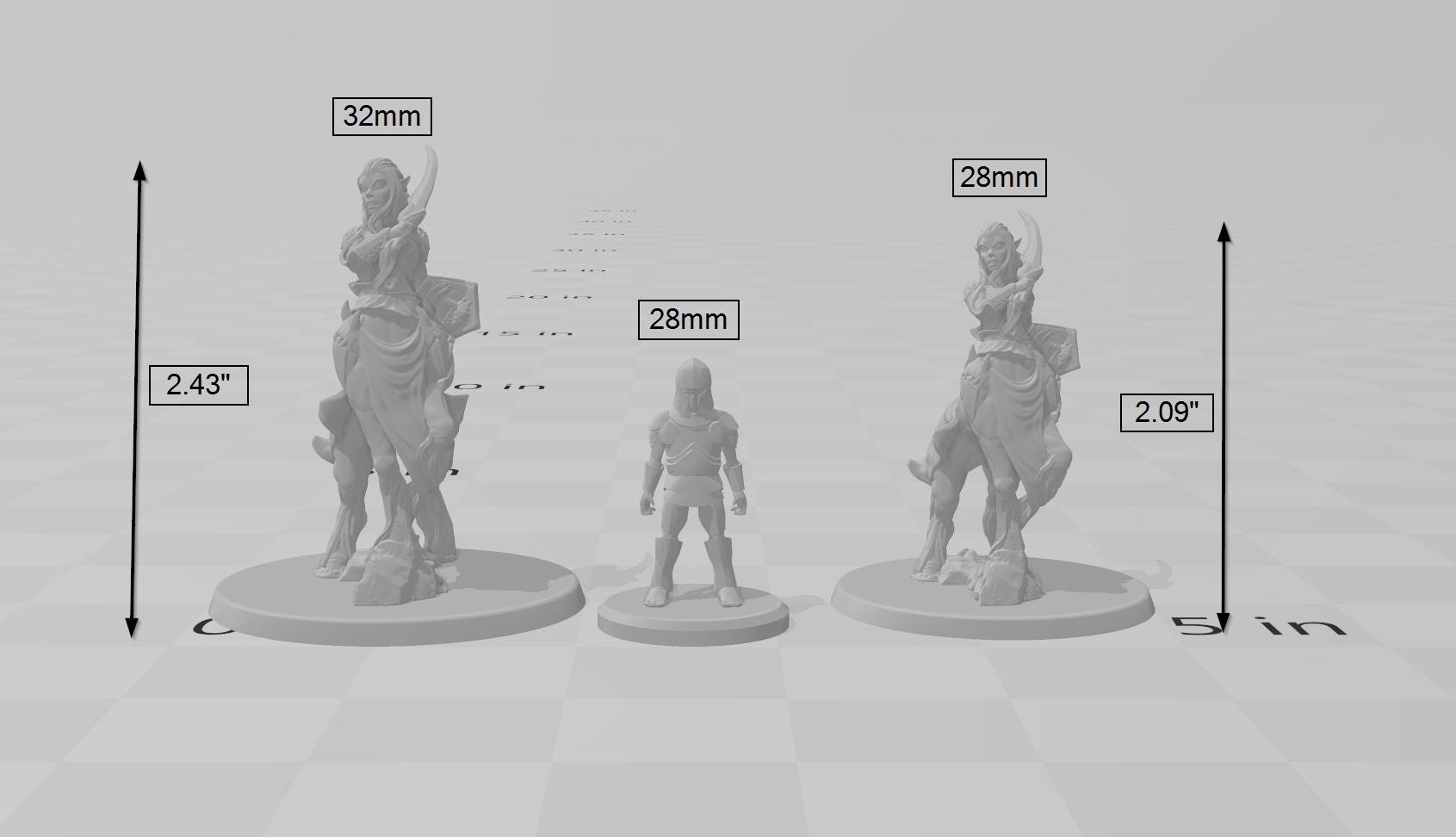 Centaurs | DnD Miniature, Premium Resin, Durable and Tough for your TTRPG and Wargaming! 32mm, 28mm, Male, Female, Plains, Horse, Centaur