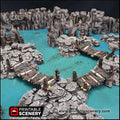 Rickety Bridges 6pc | DnD Bridge Scatter Terrain Rocks Dungeon Printable Scenery RPG Tabletop Mini Game Tiles 3D Printed TTRPG Pathfinder