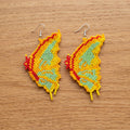 Beaded Butterfly Earrings — Harvest Colourways